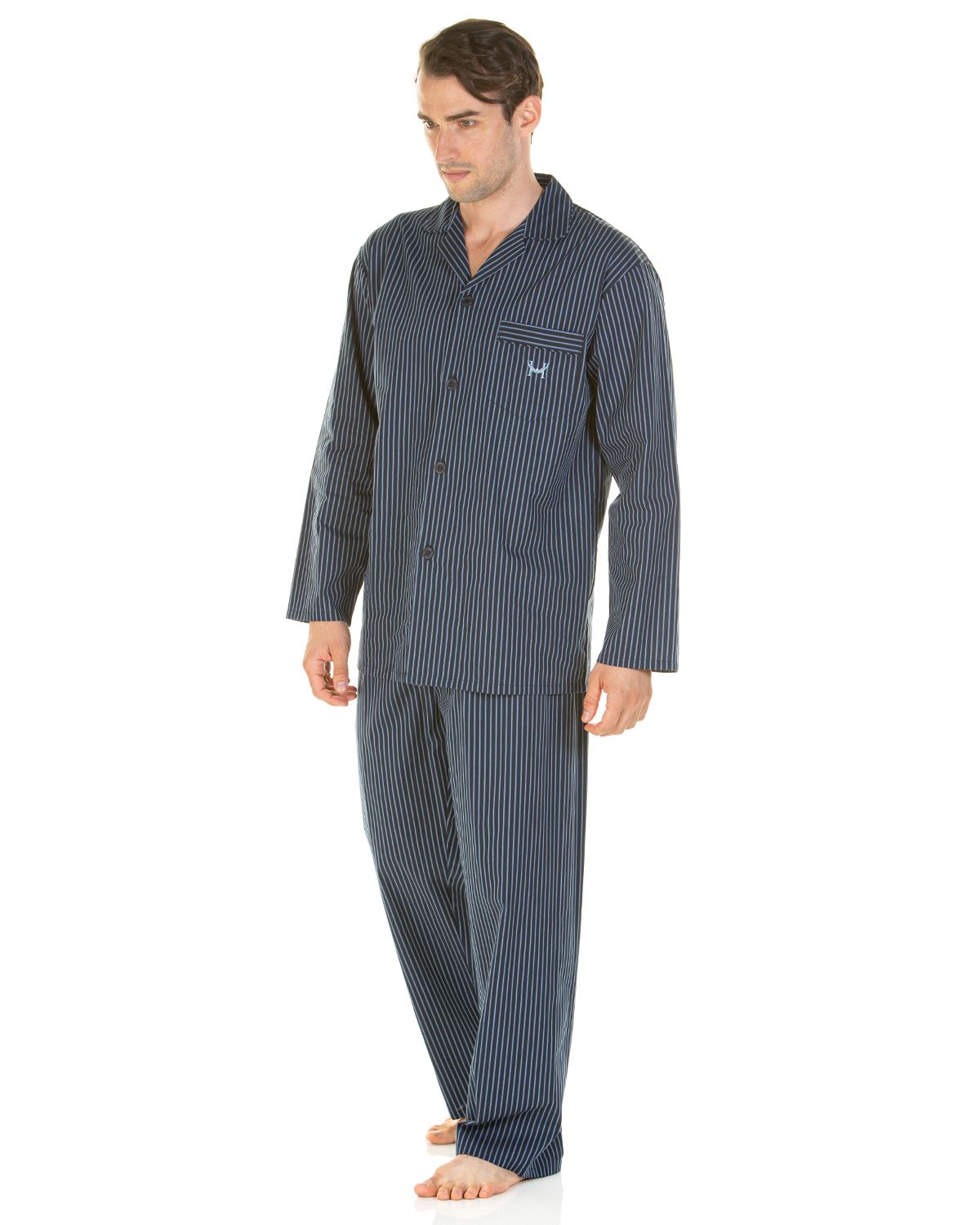 Haigman Mens 100% Poplin Cotton Pyjamas