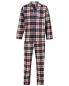 Walker Reid Mens Brushed Cotton Check Tailored Pyjamas