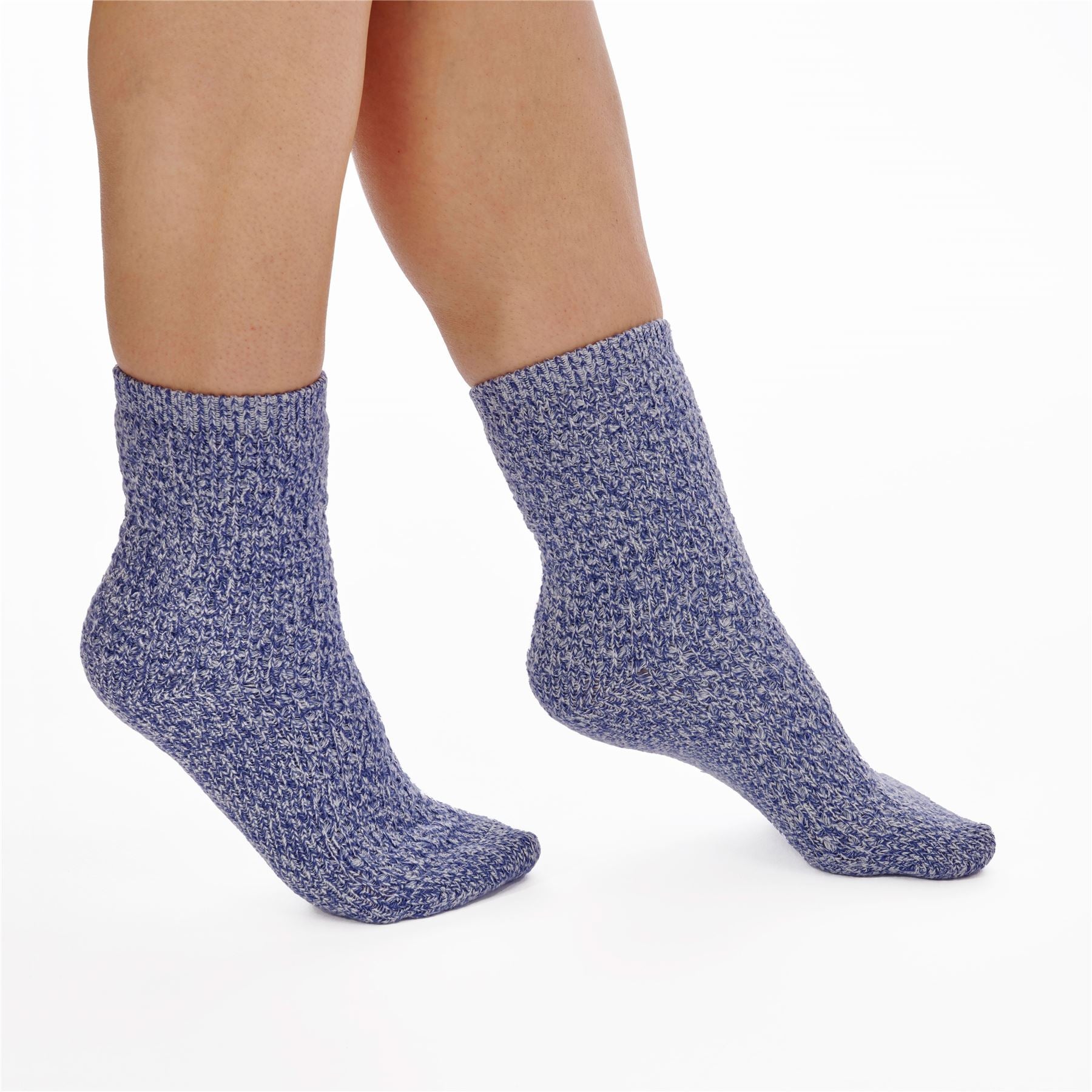 Slenderella Womens Super Soft Marl Bed Socks