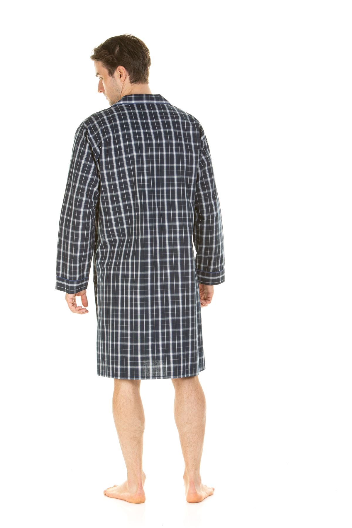 Haigman Mens 100% Poplin Cotton Nightshirt