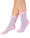 Slenderella Womens 2 Pack Butterfly Bamboo Socks