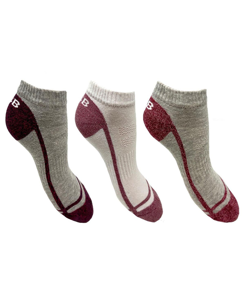 JCB Womens 3 Pack Trainer Liner Socks