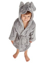 Kids Elephant Hood Fleece Dressing Gown