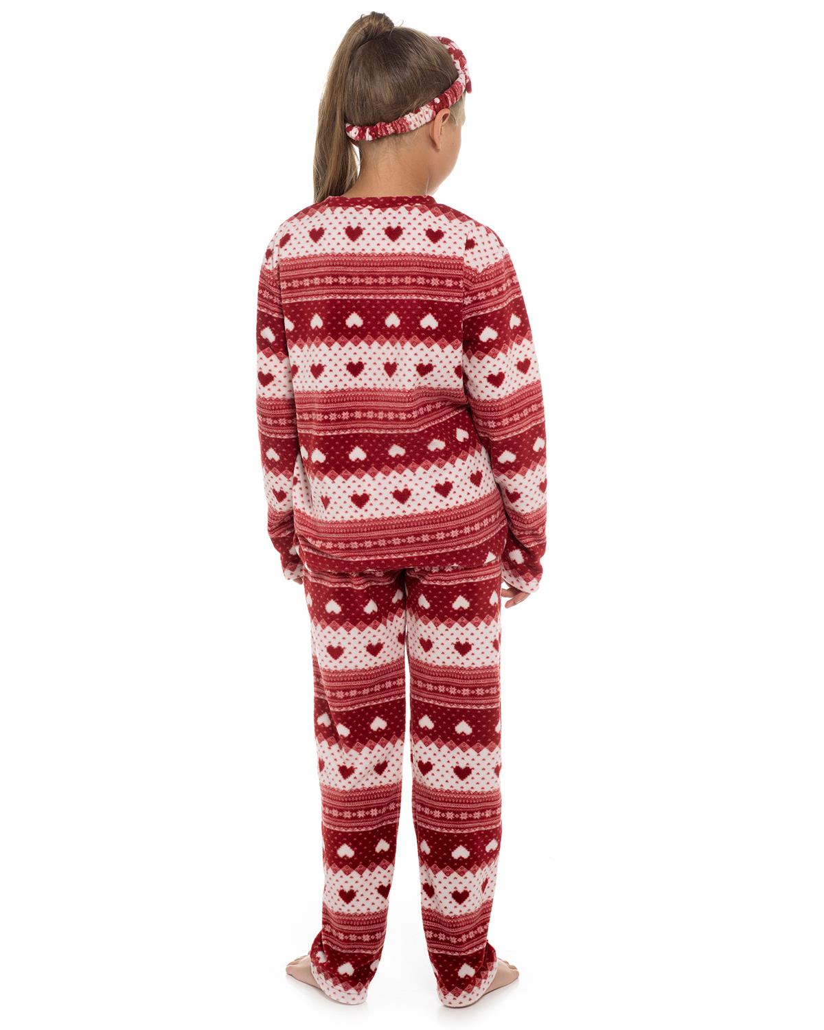 Follow That Dream Girls Fairisle Fleece Pyjamas