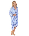 Gaspé Womens 42" Supersoft Lace Kimono Robe