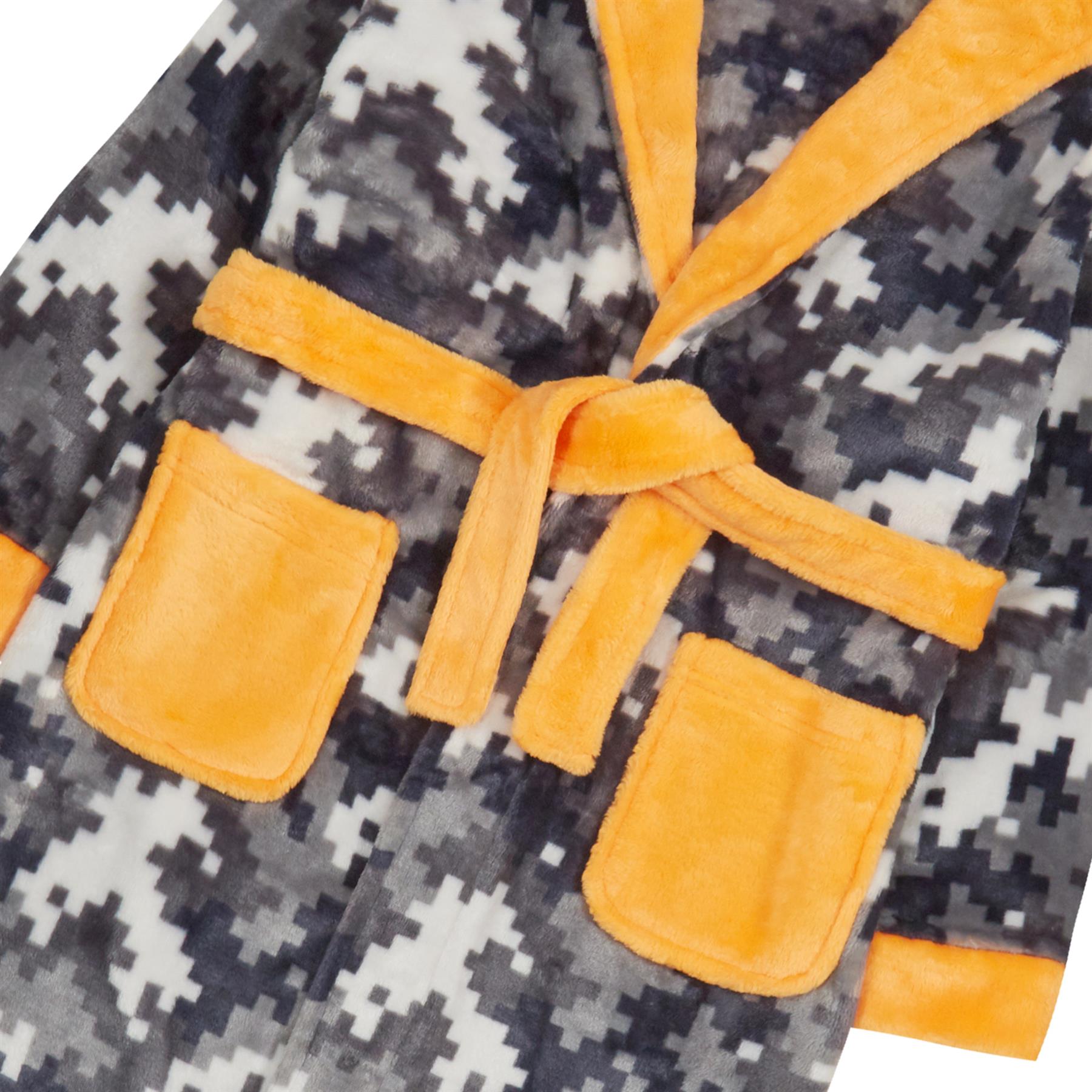 Boys Pixel Camo Dressing Gown