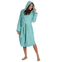 Forever Dreaming Womens Hooded Towelling Bathrobe