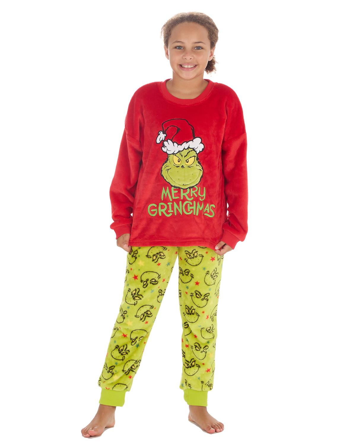 The Grinch Juniors Christmas Fleece Pyjamas