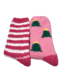 Nice Socks Womens 2 Pack Christmas Tree Cosy Socks