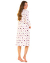 Sue Marks Womens Misty Dots Long Sleeve Nightie