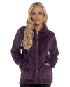 Undercover Womens Waffle Fleece Zip Bed Jacket