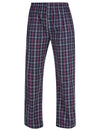 Walker Reid Mens 100% Woven Cotton Check Pyjamas