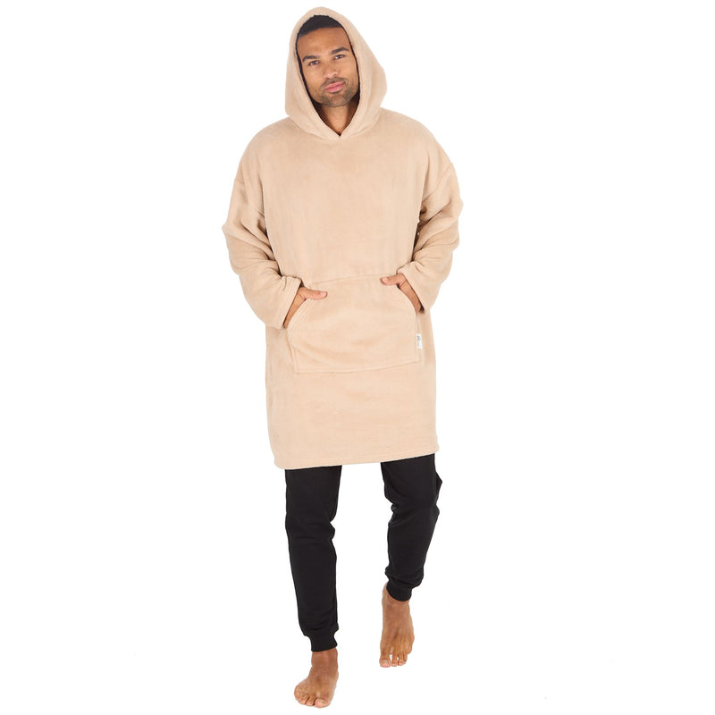 Huggable Adults Plain Oversized Fleece Hoodie