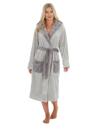 Forever Dreaming Womens Grey Panda Dressing Gown