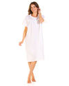 La Marquise Womens Emily Dot Short Sleeve Woven Nightdress