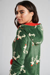 Loungeable Womens Green Forest Reindeer Onesie