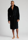 Loungeable Mens Shawl Collar Fleece Dressing Gown