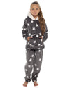 Slumber Hut Girls Star Fleece Hooded Pyjamas