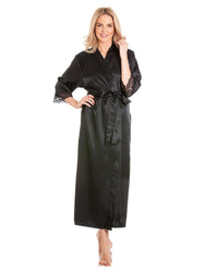 Lady Olga Womens Luxury Satin Dressing Gown