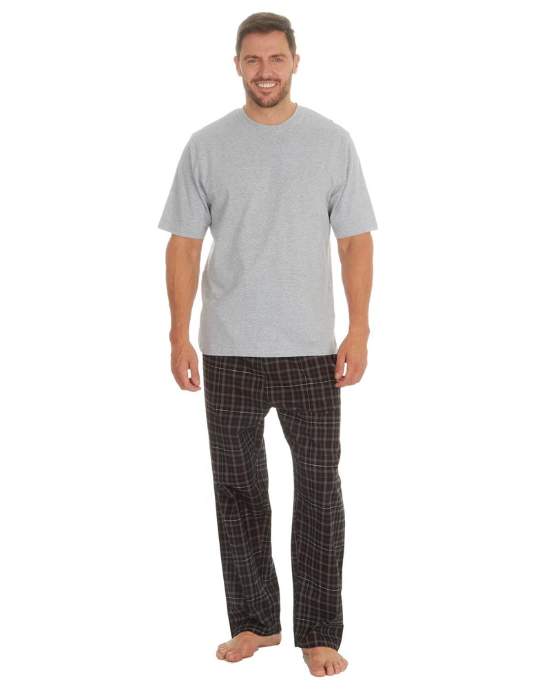 Cargo Bay Mens Short Sleeve Check Pyjamas