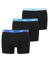 Puma Mens 3 Pack Cotton Solid Boxer Shorts