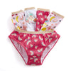 5 Pairs Girls Pink Fruit Cotton Knickers