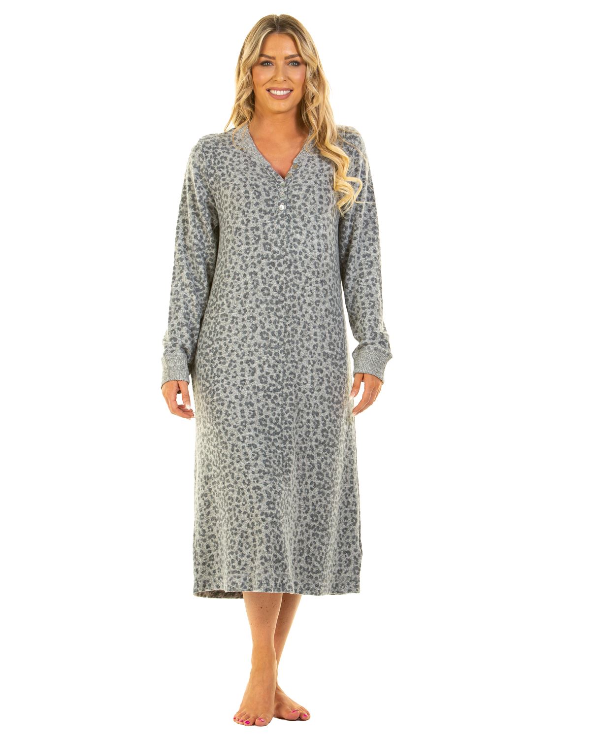 La Marquise Womens Lush Leopard Nightie