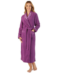 Slenderella Womens Boucle Fleece Dressing Gown