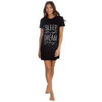 Forever Dreaming Womens Black Sleep & Dream Nightie