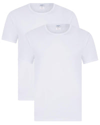 Walker Reid Mens 2 Pack 100% Cotton Short Sleeve Top