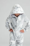 Kids Grey Penguin Onesie