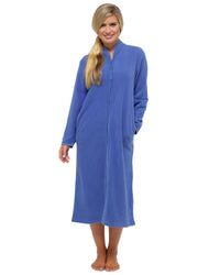 Lady Olga Womens Zip Fleece Dressing Gown