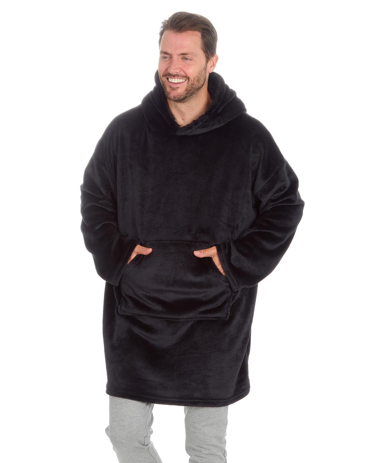 Huggable Mens Polished Fleece Oversized Hoodie