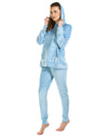 La Marquise Womens Velour Lounge Hooded Pyjamas