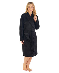 Slenderella Womens Super Soft Stretch Fleece Dressing Gown