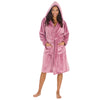 Forever Dreaming Womens Polished Hooded Dressing Gown