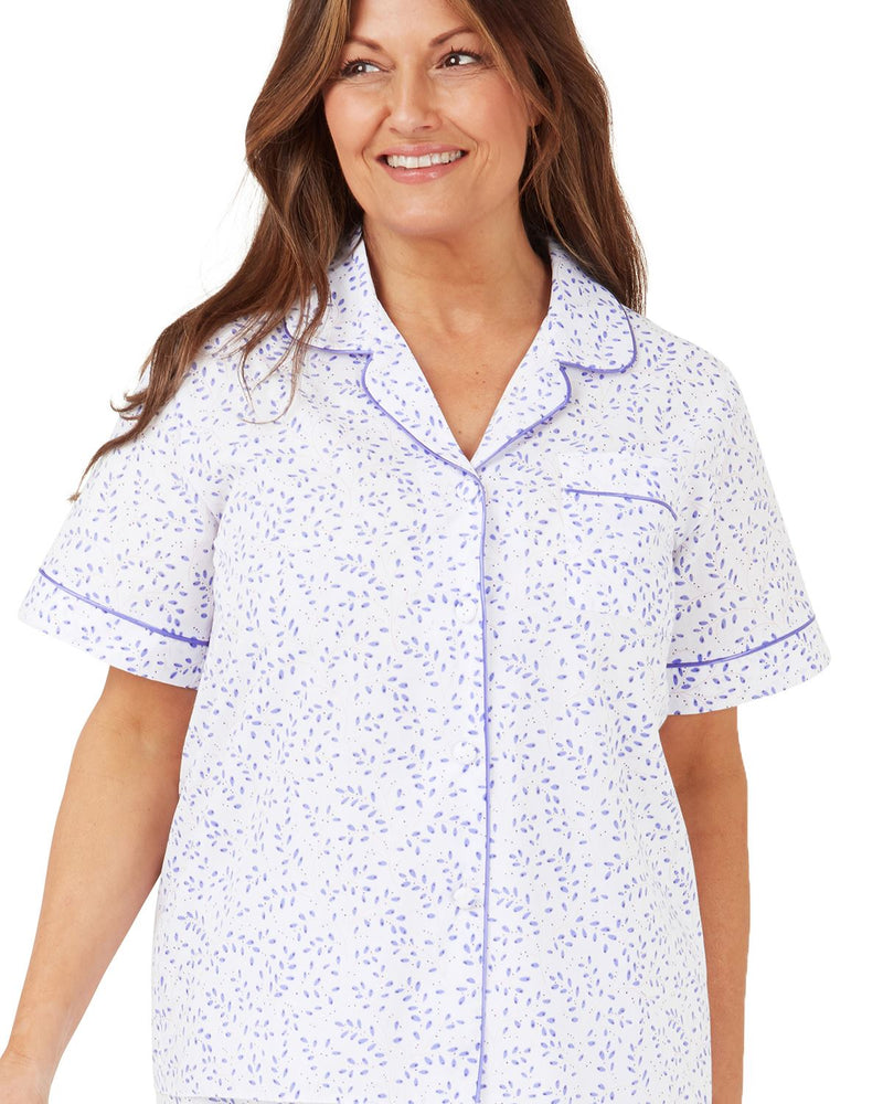 Marlon Womens Swirl Leaf Short Sleeve Pyjamas