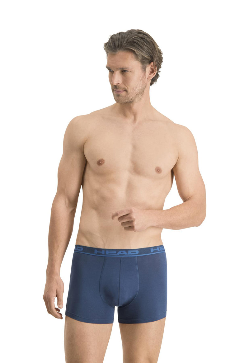 HEAD Mens 2 Pack Cotton Boxer Shorts