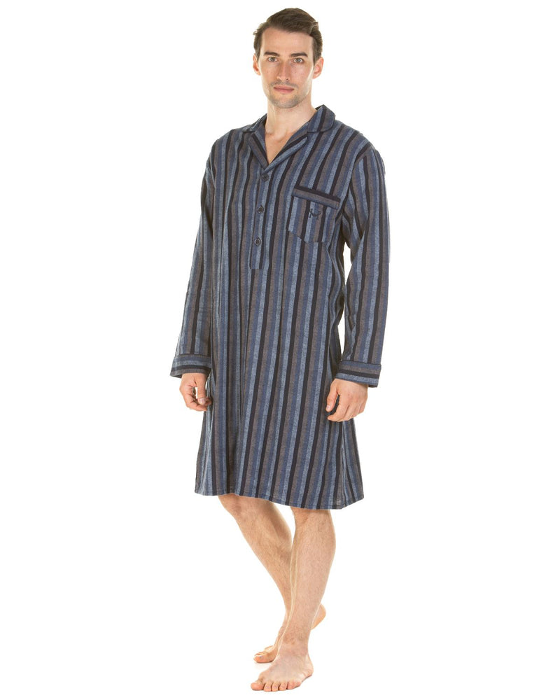 Haigman Mens Brushed 100% Cotton Nightshirt