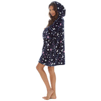 Huggable Womens Celestial Print Oversized Hoodie