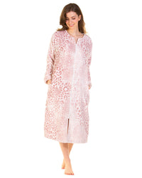 La Marquise Womens Animal Classics Zip Dressing Gown