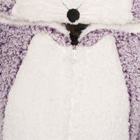 Girls Purple Hedgehog Onesie