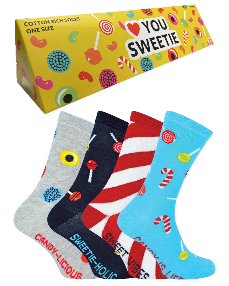 Boxt Socks Mens 4 Pack Sweetie Gift Set