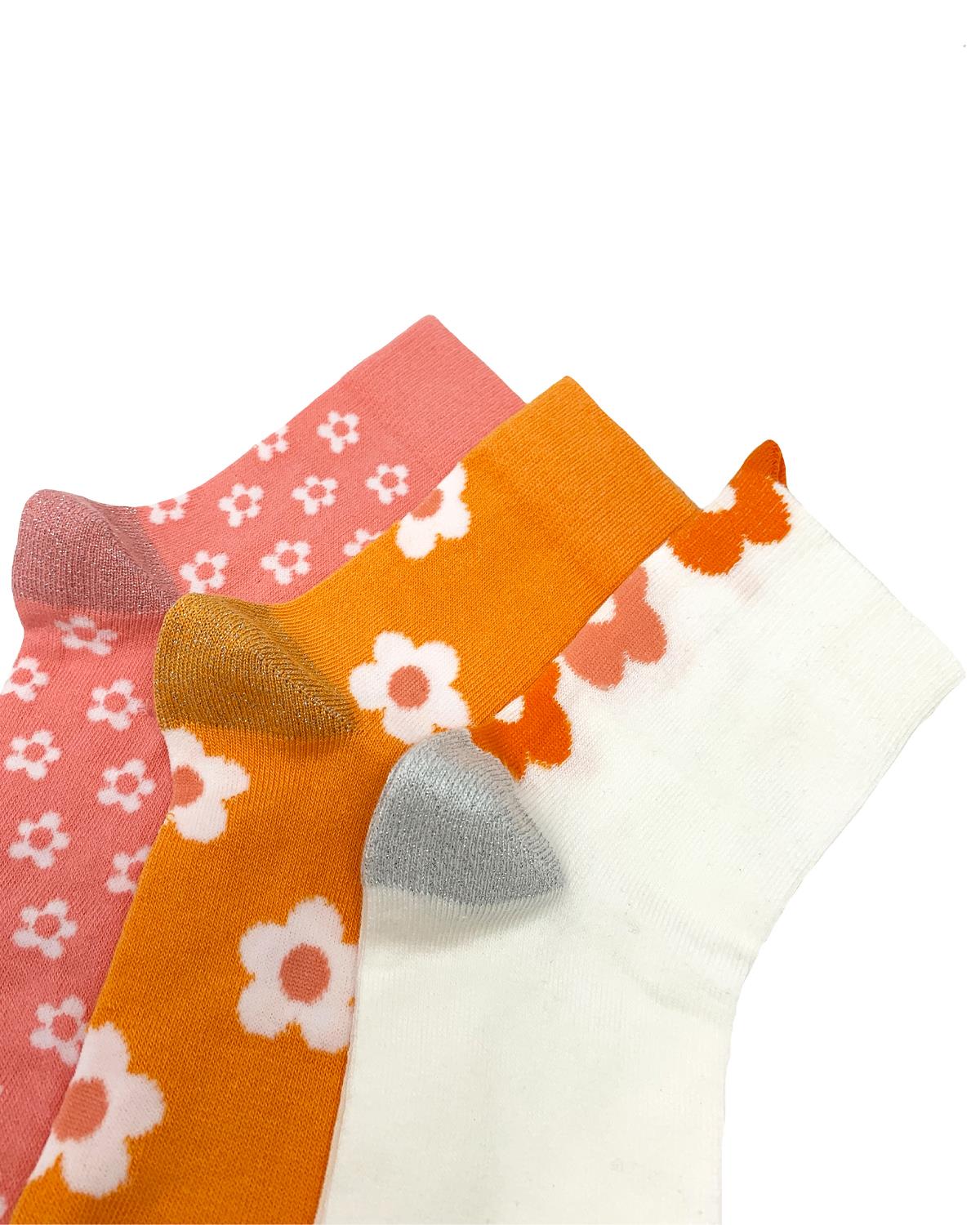 Nice Socks Womens 3 Pack Daisy Socks