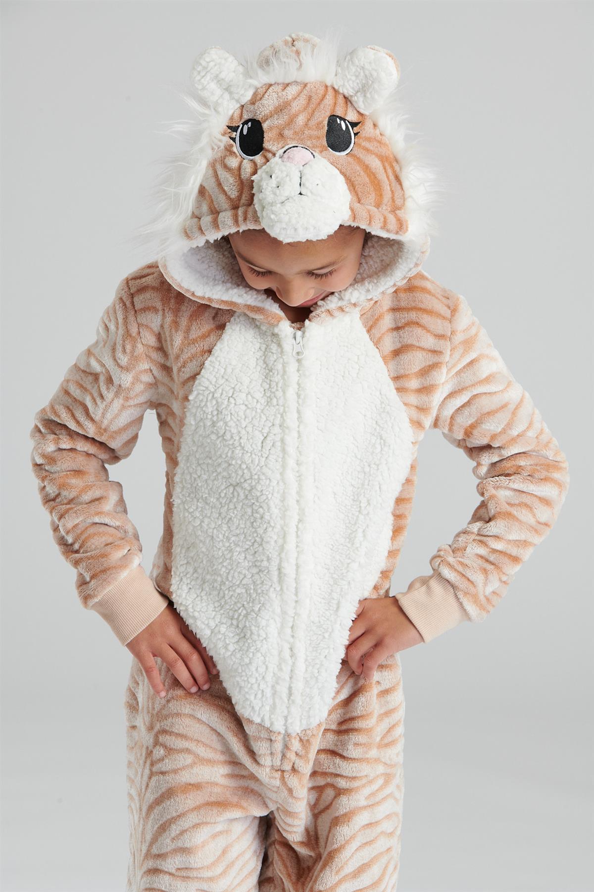 Kids Embossed Tiger Onesie