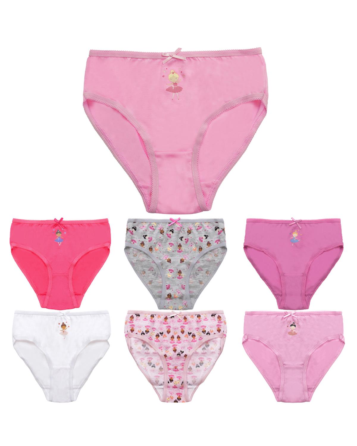 Tom Franks Girls 7 Pack Ballerina Knickers