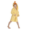 Kids Yellow Duck Fleece Dressing Gown