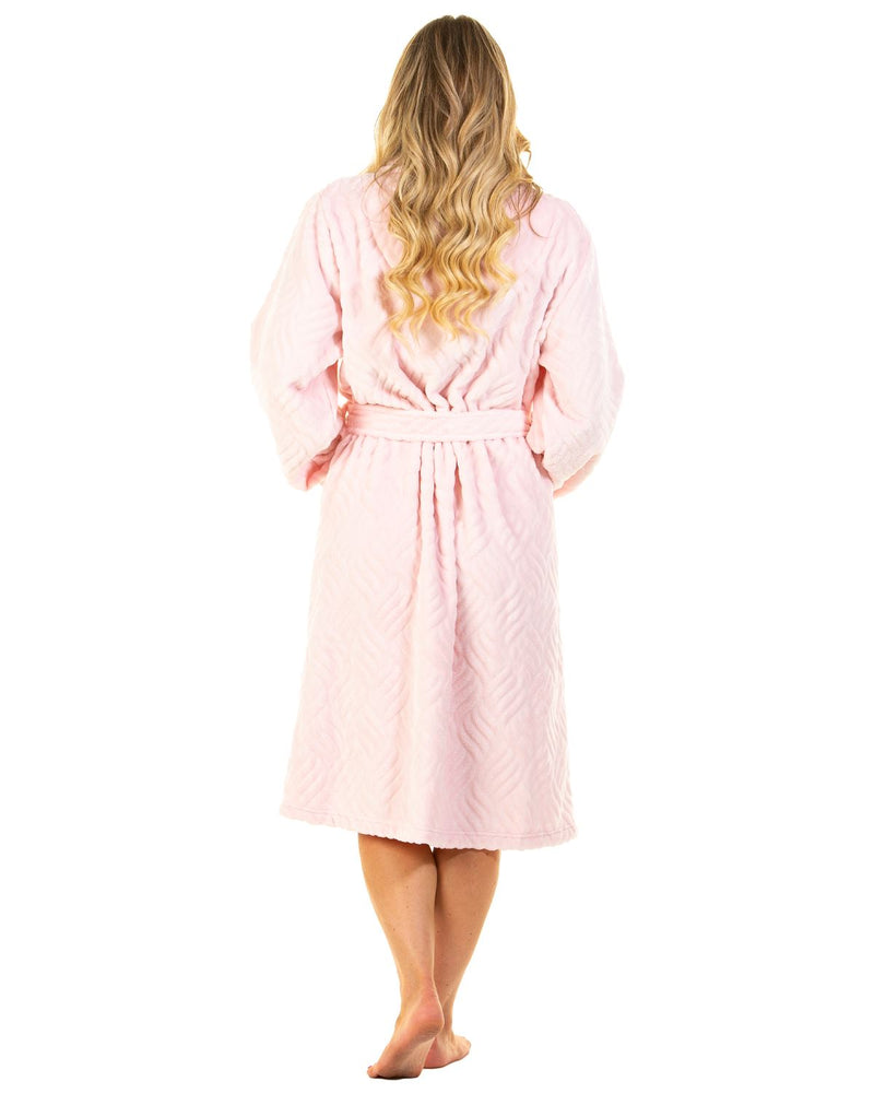 La Marquise Womens Tulip Embossed Dressing Gown