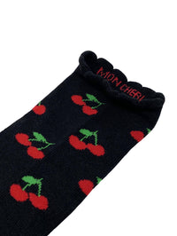 Nice Socks Womens 3 Pack Black Fruit Socks