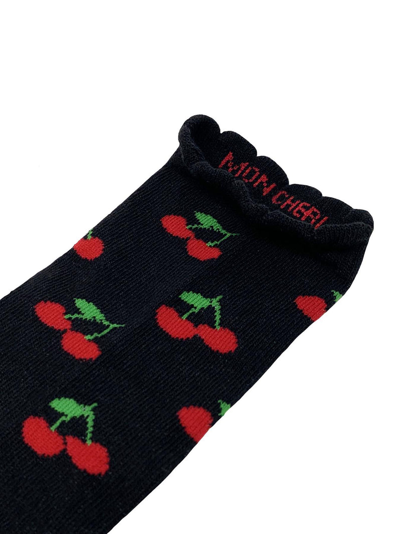 Nice Socks Womens 3 Pack Black Fruit Socks